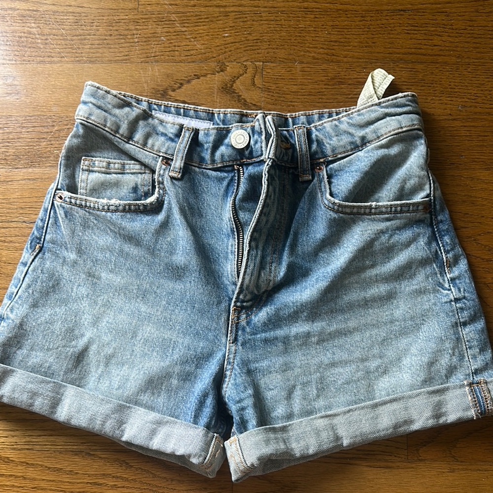 ZARA Denim Blue Women's Shorts